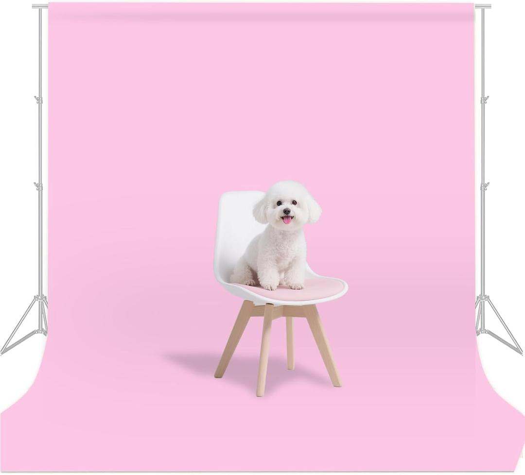 Pink Backdrop for Photoshoot, Pink Background for Portrait, Product Photography Beauty Fashion Shoot Party Celebrations 5x7FT