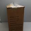 Amazon Basics Classic Puresoft PU Padded Mid-Back Office Chair with Armrest, Height Adjustable, Easy to Assemble, 26"D x 23.75"W x 42"H, Cream