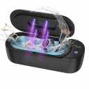 Ultrasonic Jewelry Cleaner, 48KHz Ultrasonic Cleaner Machine with Digital Timer, Dual Cleaning Modes, 304 Stainless Steel Tank for Jewelry, Eyeglasses, Rings, Retainers, Dentures (Black)