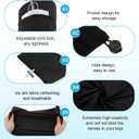 Catheter Leg Bag Holder, Ultra-Soft Fabric Comfortable & Breathable, Catheter Supplies for Foley Catheter Bag Stay in Place, Catheter Stabilization Device (Large)