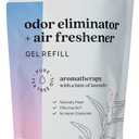 Azuna Air Freshener and Odor Eliminator for Strong Odor Gel 24oz Refill Pouch with Tea Tree Oil | Plant-Based & Long Lasting | Pet, Smoke, Home and Bathroom | Amalfi Breeze | Last 60-90 Days