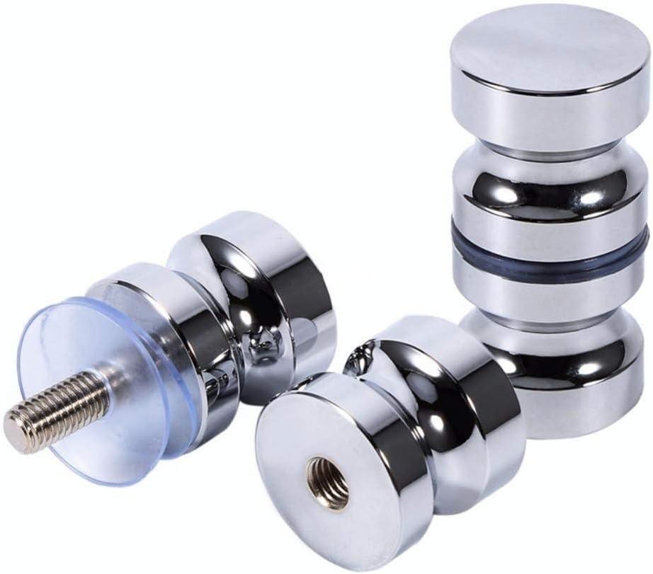 ZKSM 2 Set Shower Screen Handle Bathroom Door Handle Knob with Solid Stainless Steel for Replacement Groove Glass Door(Install Screw 7.8x30mm)
