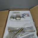 Siljoy 9-Light Farmhouse Sputnik Crystal Ceiling Fan with Light and Remote, Brass Gold Fandelier with Quiet Reversible Motor, 6 Speeds, 3-Color Change for Living Room Bedroom Patio 35.4 Inch