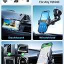 VANMASS Phone Holders for Your Car 2026 Upgraded Military-Grade Car Phone Holder90+LBS Strongest SuctionCell Phone Mount Truck Stand for Dashboard Windshield Vent for iPhone 17 Pro Max 16 15 Android (Black)