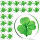 30 Pcs Real Four Leaf Clover Good Luck Pocket Token 1.25 Lucky Charm Clover Preserved Shamrock for St. Patrick's Day Irish Gifts DIY