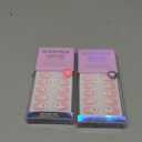 2 x BTArtbox Press on Nails, Short Almond Pink Fake Nails, 32Pcs Full Kit