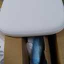 TRALT Ergonomic Office Chair - Desk Chair with Adjustable Headrest Lumbar Support Computer Chair - Mesh Comfy Chair with Flip-up Armrests - Gaming Chairs for Adults Home Office (Leather, White), Pack of 1