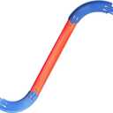 Racetrack Connectors Compatible with Hot Wheels,90 Degree Banked Turn,10 PacksUpgrade Edition (Blue)