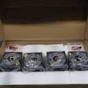 Dusk to Dawn Wall Light Pack of 4, Modern Outdoor Wall Lights with LED Bulbs, Cylinder Black Porch Light Fixture Wall Mount, Up and Down Lighting Outdoor Wall Sconce for House Porch Door