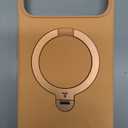 TORRAS Ostand Q3 Silicone for iPhone 17 Pro Max Case, Fit for MagSafe, 360 Spin Ring Stand, Liquid Silicone Cozy Vibrant Grip, Camera Control, Protective Case for iPhone 17 Pro Max, Pastel Orange