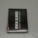 Oven Gloves, Heat Resistant 540 Degrees Grilling Gloves, Hot Surface Handler Non-Slip Silicone Oven Mitts with Fingers, BBQ Gloves for Cooking/Kitchen/Baking, Pack of 2 (One Size Fits Most, Deep Black) 9"L x 5"W