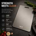 Premium Pure Titanium Cutting Board – Extra Large 46×30 cm, Ultra-Durable Metal Chopping Board, Stain Resistant, Easy-Clean Hygienic Prep Board for Home & Professional Kitchens, 18.1"L x 11.8"W