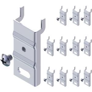 UNITEDPOWER Pegboard Mounting Adapter, 12PCS Metal Fixing Bracket Fit for 1/4", 1/2" or 1'' Peg Boards Hanging and Mounting Tools Rack, Storage Organizer for Garage, Store