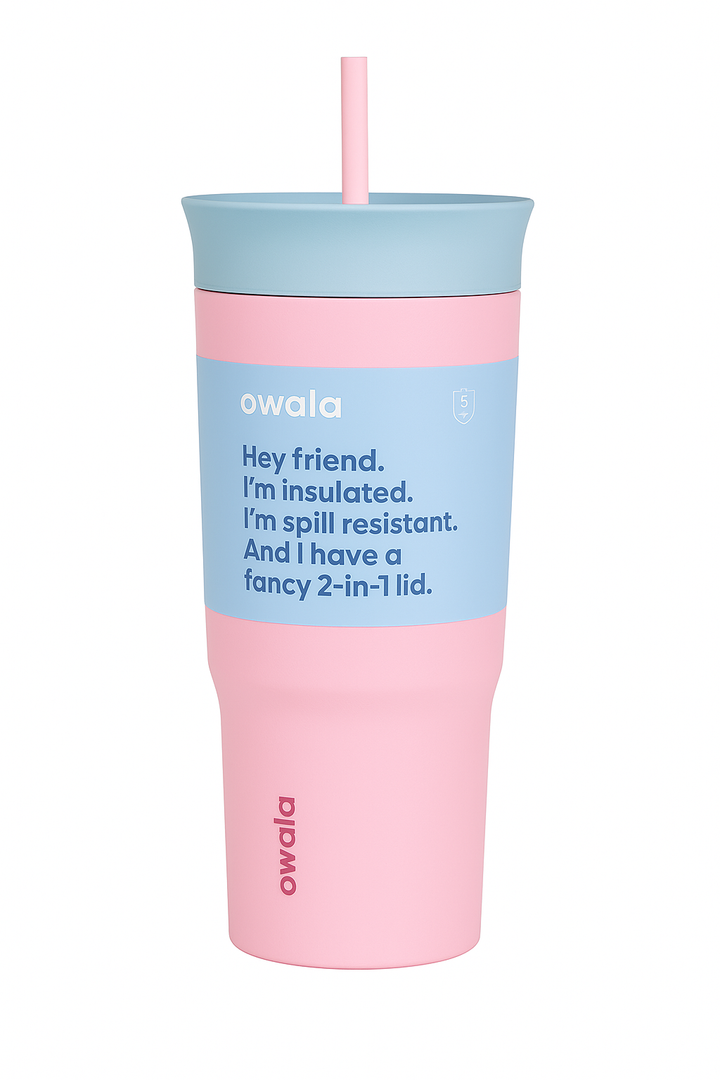 Owala SS Tumbler 24 Oz Pink Skies