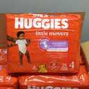 Huggies Size 4 Diapers, Little Movers Baby Diapers, Size 4 (22-37 lbs), 150 Count (6 Packs of 25)