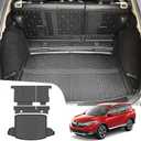 Trunk Mat & Backrest Mat for 2017-2022 Honda CRV Fuel Model All Weather Rear Seat Back Cover Cargo Liners for 2017 2018 2019 2020 2021 2022 CR-V Accessories (Fit 17-22 Fuel Model Only) (Fit 17-22 CRV Fuel)