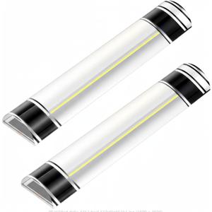 Chunful 2 Pcs Magnifying Ruler with Guiding Line and Magnet, 6 Inch Magnifier Mahjong Finder for Reading Small Prints, Bible, Books, Instructions, Cross Stitch Patterns and Card Games (Yellow Line)