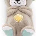 Fisher-Price Baby Toy Soothe 'n Snuggle Otter Portable Plush Sound Machine with Music Lights & Breathing Motion for Newborns 0+ Months (1 Count (Pack of 1))