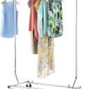 Whitmor Garment Rack - Foldable for Easy Storage - Chrome