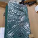 VECELO Twin Size Upholstered Platform Bed Frame with Fabric Headboard,Wooden Slats Support/No Box Spring Needed/Mattress Foundation,Dark Green