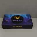 MK INKY75 Mechanical Keyboard with Full Aluminum Wireless Mechanical Gaming Keyboard, 75% Layout Mechanical KeyBoard BT/2.4G/USB-C,Hot Swappable, Creamy Sounding, RGB/PP/4000mAh(Very Raspberry)