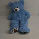 HollyHOME Teddy Bear Stuffed Animal Plush Giant Teddy Bears with Footprints Big Bear 36 inch Blue