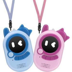 Walkie Talkies for Kids, Long Range 2 Pack With Flashlight, Outdoor Camping Games Birthday Toys for Toddlers 3-12 Years Old Girls Boys