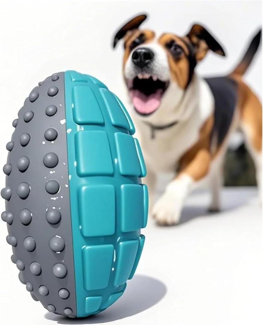 Squeaky Indestructible Dog Toys for Aggressive Chewers Durable Interactive Chew Toys for Medium and Large Breed Dogs, Outdoor Toys to Keep Them Busy