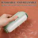 Reusable Lint Roller for Pet Hair, Washable Sticky Hair Remover with Strong Adhesion, Compact Travel Size Roller for Clothes, Sofa, Car, Carpet, Reusable & Eco-Friendly (Green)