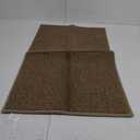 PADOOR Non-Slip Bath Mat With Rubber-Backing, Braided Absorbent Machine Washable Thin Rug, Quick Dry, Fits Under Door, for Bathroom Floor, 20''x32'' Beige
