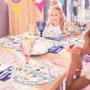 96Pcs Ice Cream Plates Napkins and Forks Set Watercolor Popsicle and Sweet One Paper Tableware for Summer Baby Shower Supplies, Serves 24