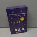 COOLWUFAN Window Candles with Remote Timer, 6 Pcs Flameless Taper Candles Battery Operated with Black Holder, Realistic LED Flickering Flame Dripless, Christmas Decorations Indoor for Home Party Fall