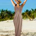 2 Pieces Women Beach Batik Long Sarong Swimsuit Cover up Wrap Pareo with Tassel for Women Girls