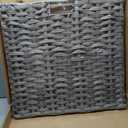 SETVSON Laundry Hamper Laundry Basket Round 19.0 Gal (72 L) Handwoven Rattan Hamper, Large Wicker Laundry Hamper with Removable Laundry Bag Handles 2 Mesh Bags for Bathroom Living Room Gray (No Lid)