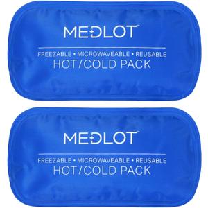 LotFancy Gel Ice Packs, 2pc Reusable Hot Cold Pack for Therapy, Heating Cooling Gel Pad, Pain Relief for Face, Head, TMJ, Wisdom Teeth, Oral Facial Surgery, Sport Injuries, Migraine, Muscle Joint