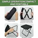 Collapsible Stool, Portable Chair, Lightweight Portable Stool for Adults, Portable Chairs for Adults, Holds Up to 220LBS, Ideal for Camping, Hiking, Outdoors, and Events