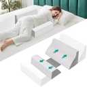PulPalet Anti Snoring Pillows for Sleeping, Prevent Back Sleeping, Alleviate Snoring by Relaxed Throat Tissues, Lightweight and Comfortable for Men, Women