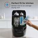 Baby Brezza Bottle Washer Pro - Baby Bottle Washer, Sterilizer + Dryer - All in One Machine Cleans Baby Essentials like Bottles + Pump Parts Appliance to Replace Bottle Brushes & Drying Racks, Black