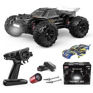 HYPER GO H16BM 1/16 RTR Brushless Fast RC Cars for Adults, Max 42mph Electric Off-Road RC Truck, High Speed RC Car 4X4 Remote Control Car with 2 Lipo Batteries for Adult, Compatible 3S Lipo