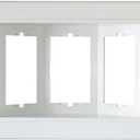 Legrand Pass & Seymour TV3WW 3 Gang Recessed TV Box, Frame Only, White (1 Count)
