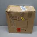 Black Slim Rectangular Plastic Trash Can with Press Type Lid,12 Liter / 3.2 Gallon Narrow Trash Bin with Pop-up Lid for Toilet,Bedroom,Bathroom,Office,Kitchen,Powder Room