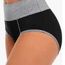CULAYII High Waisted Underwear for Women Cotton No Muffin Top Full Coverage Briefs Soft Stretch Ladies Panties  1 Pack  Size Medium