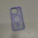 SUPFINE Magnetic for iPhone 14 Pro Case (Compatible with MagSafe) (Military Grade Drop Protection) Slim Translucent Matte Shockproof Phone Cover,Blue Purple