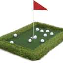 HSM Floating Golf Green - Chipping Green, Fun Pool Golf Game, Outdoor Putting Mats Training Accessories, 24" x 35"