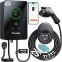 Level 2 EV Charger, 40A NEMA 14-50P, 25FT Cable, J1772 Wall Charger, 9.6kW