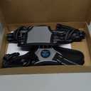 PHOEPET No Pull Dog Harness Medium Reflective Front Clip Vest with Handle,Adjustable 2 Metal Rings 3 Buckles,[Easy to Put on & Take Off](S, Grey)