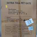 Ixaro 41" Extra Tall Dog Gate Indoor,30-62.5" Wide Heavy Duty Pet Gate for Doorways,Baby Gate with Walk Through and Auto Close, Pressure Mounted, Suitable for Stairs,Kitchen,Black