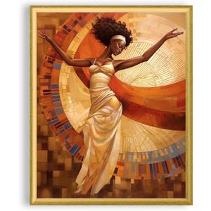 Art Shoppe Framed Print Wall Art, Vintage Wall Dcor for Living Room, Bedroom, Office, High-Resolution Image on Premium Art Paper, 3/4" Frame with Plexiglass Front, Ready to Hang, 17"x21"