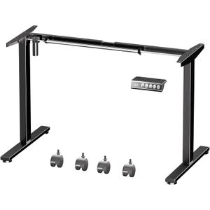 XINYAO Electric Standing Desk Frame Height Adjustable Legs for Table Tops with 176 lbs Capacity Sit Stand Desk Base with Memory Controller Black Frame Only for Workstation Home Office