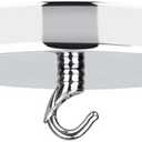 Helunsi Ceiling Canopy Kit, Silver Chandelier Pendant Light Canopy Kit, 4-3/4 Inch Ceiling Light Cover Plate with DIY Lamp Hook, Hanging Lamp Fixture Plate Base - Rated 20lbs